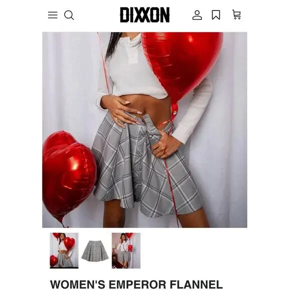 DIXXON flannel skirt - Picture 2 of 7
